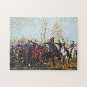 Szene einer Schlacht im Bürgerkrieg 1887 William T Puzzle