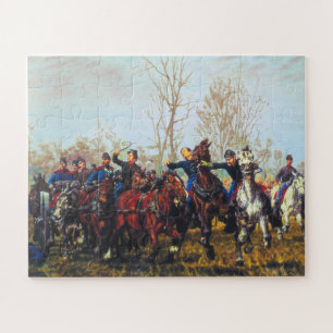 Szene einer Schlacht im Bürgerkrieg 1887 William T Puzzle