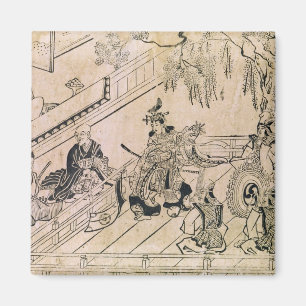 Szene eines heiligen Tanzes Magnet