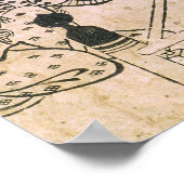 Szene eines heiligen Tanzes Poster (Ecke)