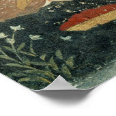 Szene galante aus der Zeit von Shah Abbas I Poster (Ecke)