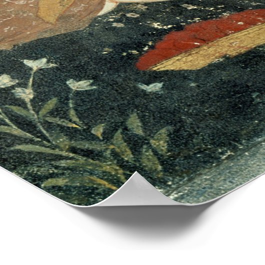 Szene galante aus der Zeit von Shah Abbas I Poster (Ecke)