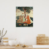 Szene galante aus der Zeit von Shah Abbas I Poster (Küche)