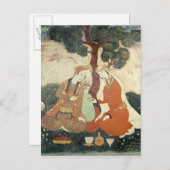 Szene galante aus der Zeit von Shah Abbas I Postkarte (Vorne/Hinten)