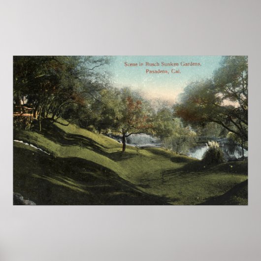 Szene in Busch Sunken Gardens Poster (Vorne)