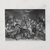 Szene in einem Gaming House Postkarte (Vorderseite)