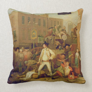 Szene in einer London-Straße, 1770 (Öl auf Kissen