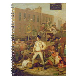 Szene in einer London-Straße, 1770 (Öl auf Notizblock