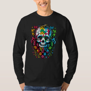 Szene-Kind Scenecore-Ästhetik-Totenkopf-Goth-noch- T-Shirt