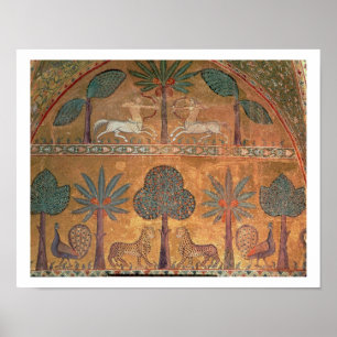 Szene mit Centaurs, vom Saal des Königs Ruggero Poster