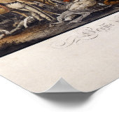 Szene nach der Schlacht von Waterloo Poster (Ecke)