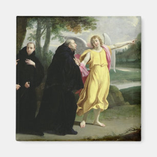 Szene vom Leben von St. Benedict Magnet