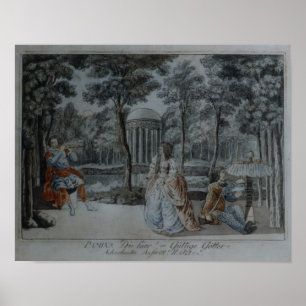 Szene 'vom magischen Flute Poster