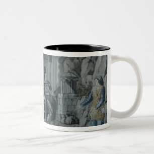 Szene 'vom magischen Flute Zweifarbige Tasse