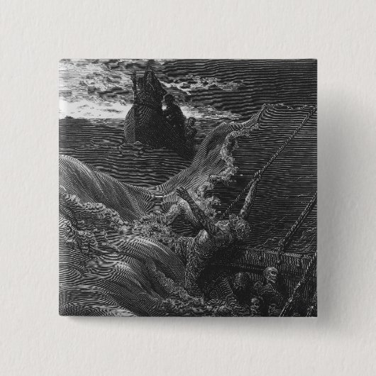Szene 'vom Raureif des alten Mariner Button (Vorderseite)