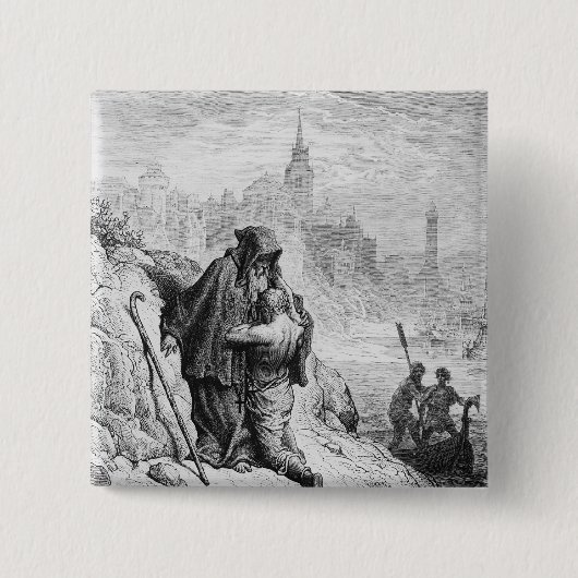 Szene 'vom Raureif des alten Mariner Button (Vorderseite)