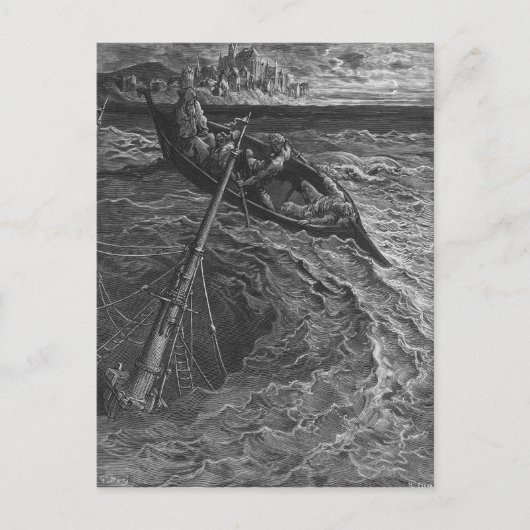 Szene 'vom Raureif des alten Mariner Postkarte (Vorderseite)