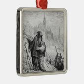 Szene 'vom Raureif des alten Mariner Silbernes Ornament (Rechts)