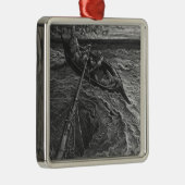 Szene 'vom Raureif des alten Mariner Silbernes Ornament (Rechts)