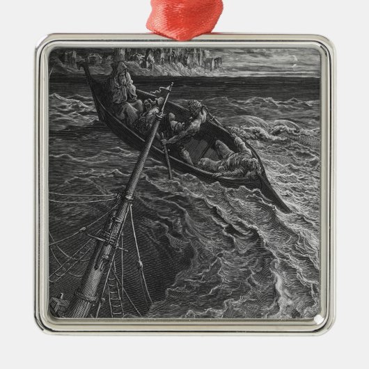 Szene 'vom Raureif des alten Mariner Silbernes Ornament (Vorne)