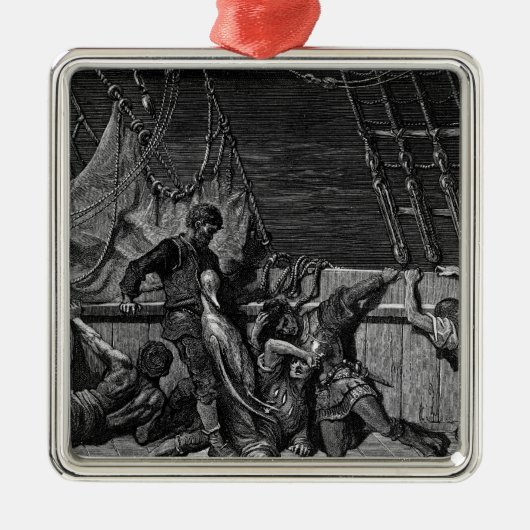 Szene 'vom Raureif des alten Mariner Silbernes Ornament (Vorne)