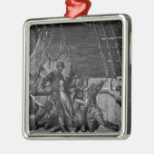 Szene 'vom Raureif des alten Mariner Silbernes Ornament (Links)