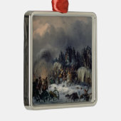 Szene vom Russisch-Französischen Krieg im Jahre Silbernes Ornament (Rechts)
