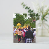 Szene von Bali Postkarte (Stehend Vorderseite)