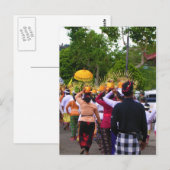 Szene von Bali Postkarte (Vorne/Hinten)