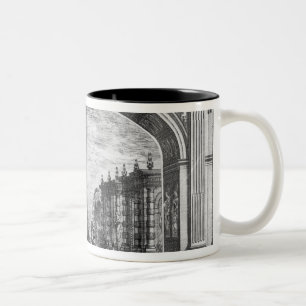 Szene 'von den Orakeln des Schäfers Zweifarbige Tasse