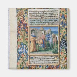 Szene von den 'Stunden von Louis d'Orleans Magnet