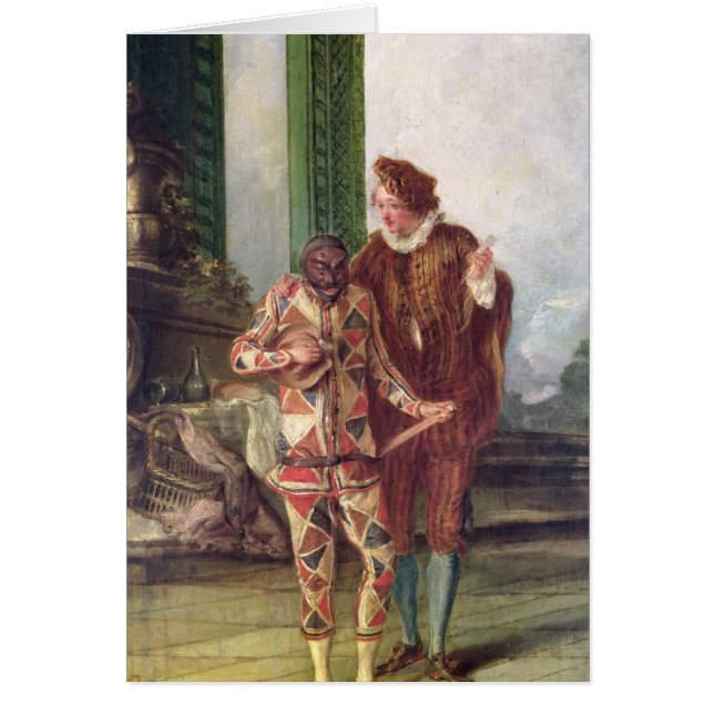 Szene von der Commedia dell'Arte (Vorne)