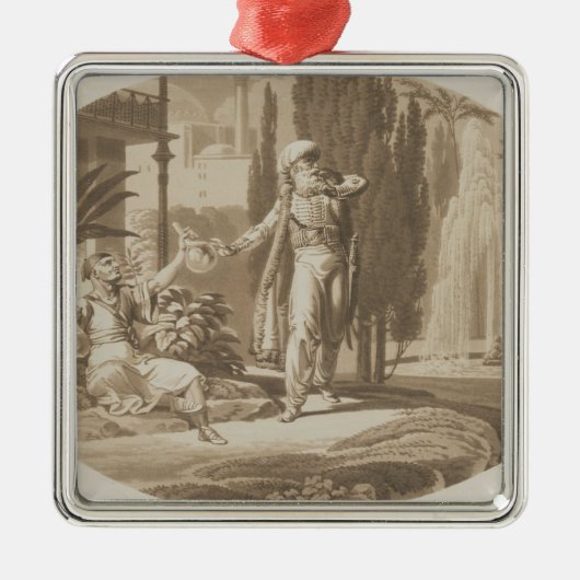 Szene 'von der Heirat von Figaro Silbernes Ornament (Vorne)