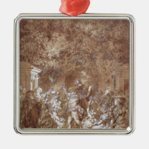 Szene 'von der Heirat von Figaro Silbernes Ornament