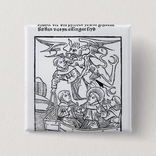 Szene 'von der Navigation von St. Brendan Button (Vorderseite)