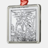 Szene 'von der Navigation von St. Brendan Ornament Aus Metall (Links)