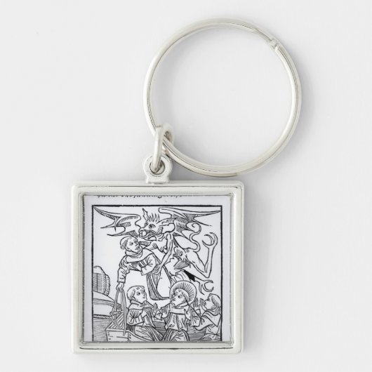 Szene 'von der Navigation von St. Brendan Schlüsselanhänger (Vorne)