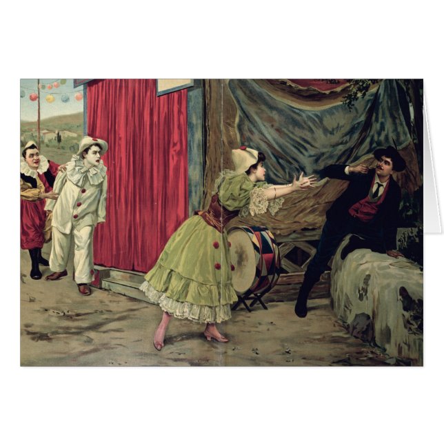 Szene von der Oper 'Pagliacci (Vorderseite (Horizontal))