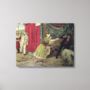 Szene von der Oper 'Pagliacci Leinwanddruck