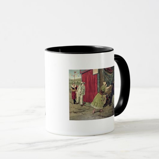 Szene von der Oper 'Pagliacci Tasse (VorderseiteRechts)