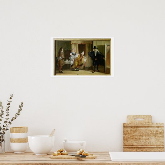 Szene von 'Le Malade Imaginaire' von Moliere (1622 Poster (Küche)