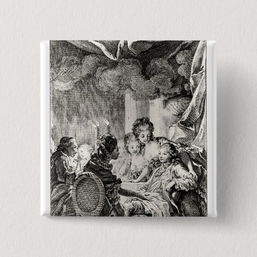 Szene von "L'Ingenu" durch Voltaire Button (Vorderseite)