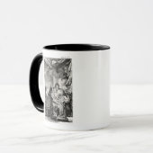 Szene von "L'Ingenu" durch Voltaire Tasse (Vorderseite Links)