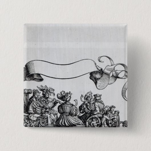 Szene von Maximilian Siegesprozession Button (Vorderseite)