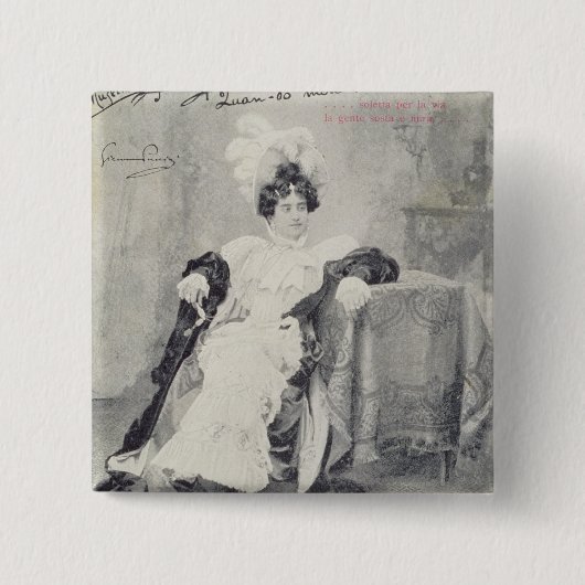 Szene von Tat II der Oper 'La Boheme Button (Vorderseite)