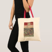Szene von Tokio mit Fuji Tote Tag Tragetasche (Vorderseite (Produkt))