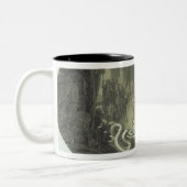 Szene von "Zauberflöte" durch Mozart Zweifarbige Tasse (Links)