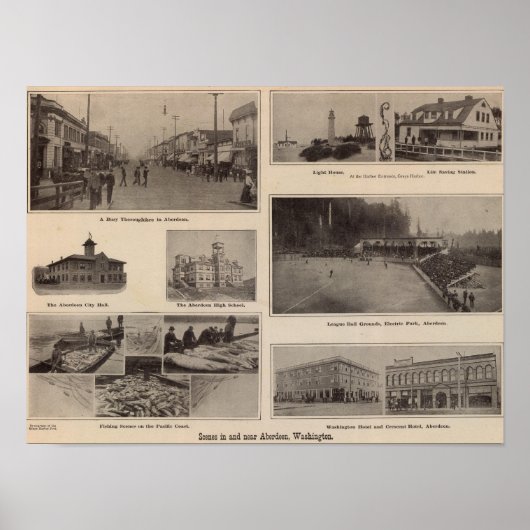 Szenen Aberdeen, Washington Poster (Vorne)