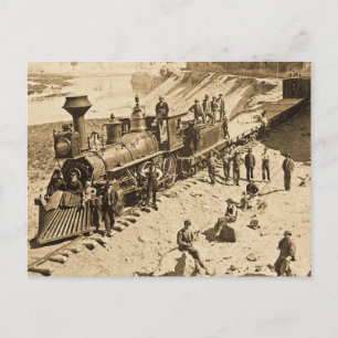 Szenen auf der Union Pacific Railroad Sepia Postkarte