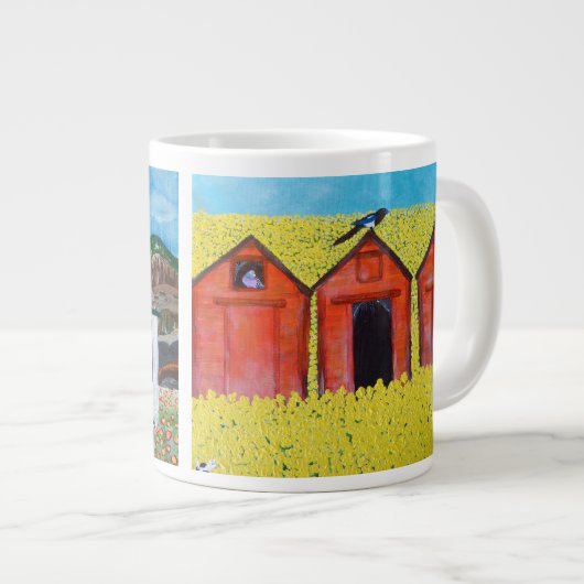 Szenen aus Alberta, Kanada Jumbo-Tasse (Vorderseite Rechts)